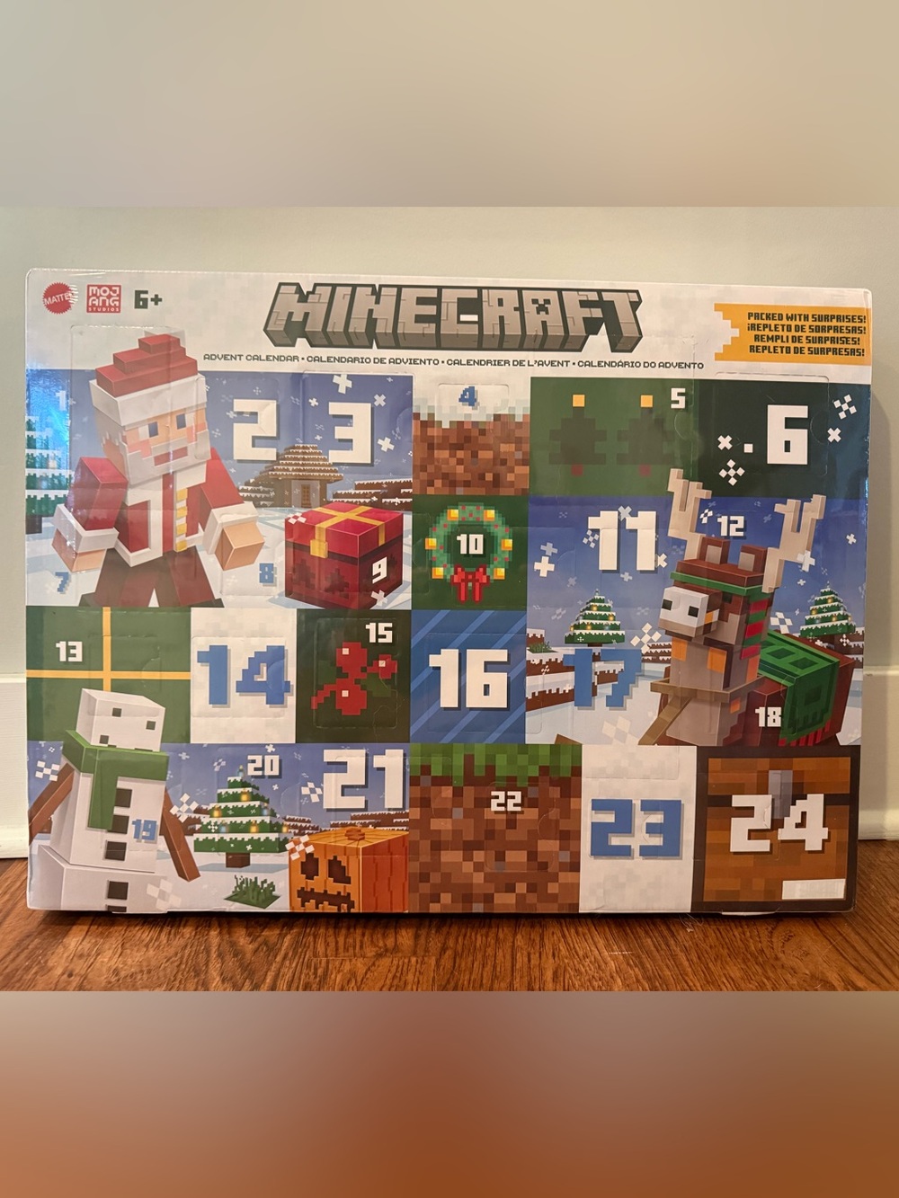 Mattel Minecraft Advent Calendar NEW 3.25” figures Hot Holiday Toys